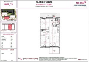 t2 à la vente -   68110  ILLZACH, surface 59 m2 vente t2 - UBI464363588